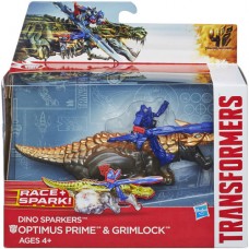 Transformers Age of Extinction Dino Sparkers Optimus Prime and Grimlock Figures   